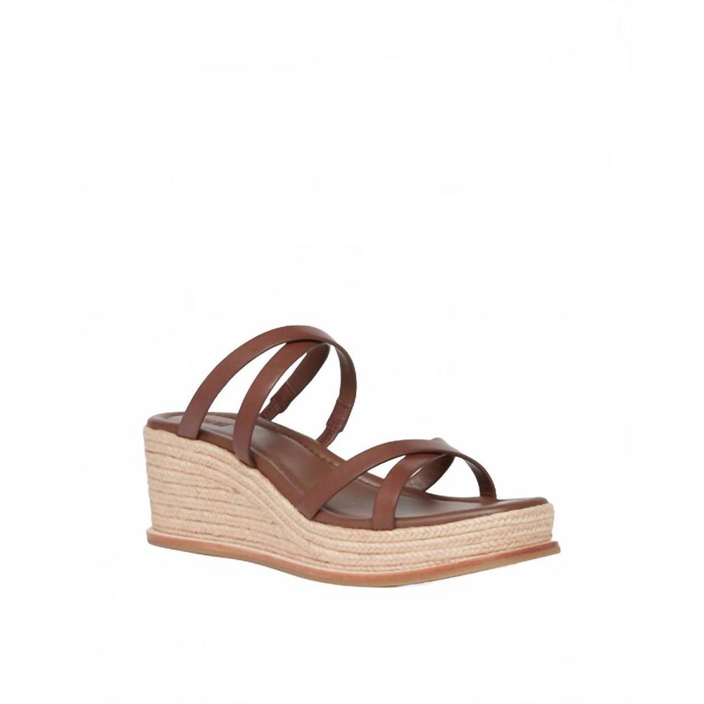NEW PAIGE women's jenny wedge in mahogany